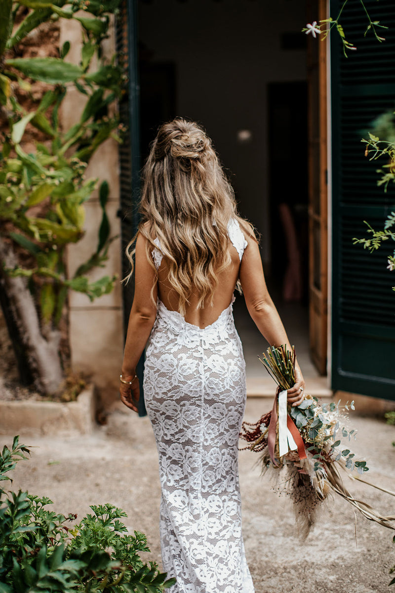 GRACE Bride Karen in the Alexandra Gown  Grace Loves Lace US