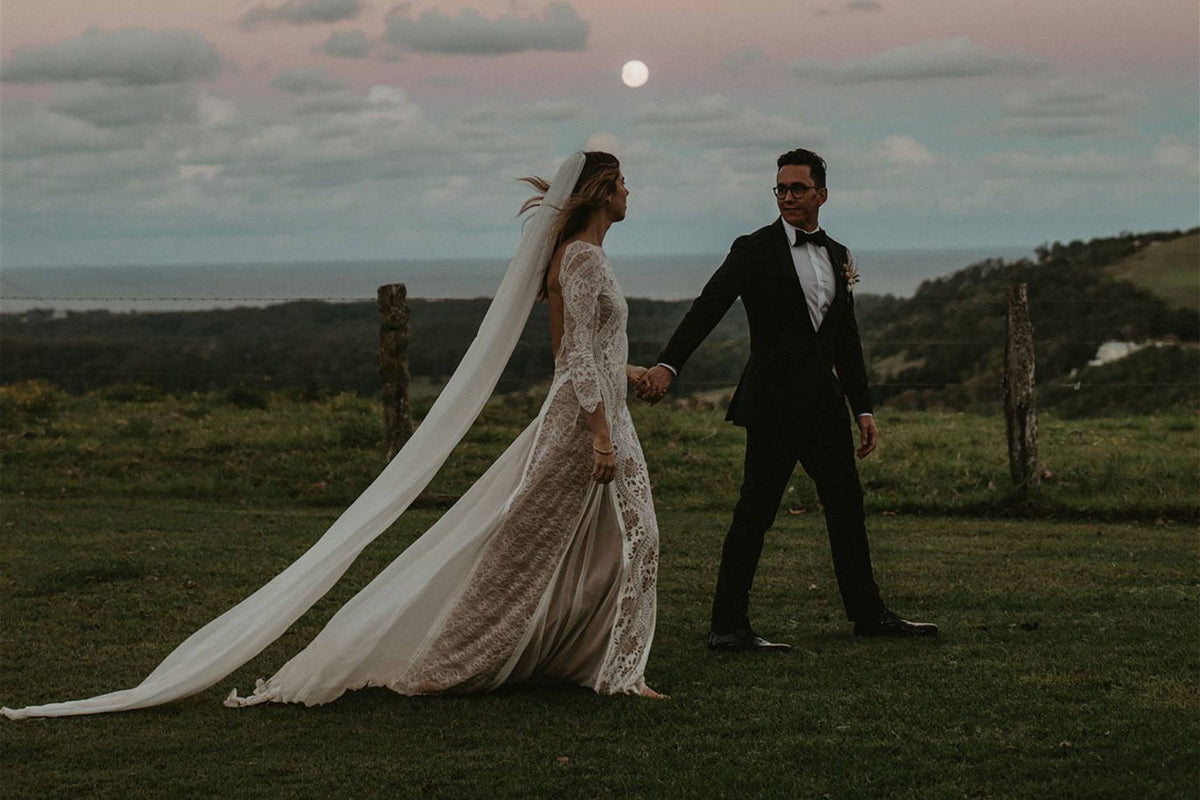 Real Bride Emma in the Inca Gown Grace Loves Lace US Real Bride Emma in the Inca Gown Grace Loves Lace US