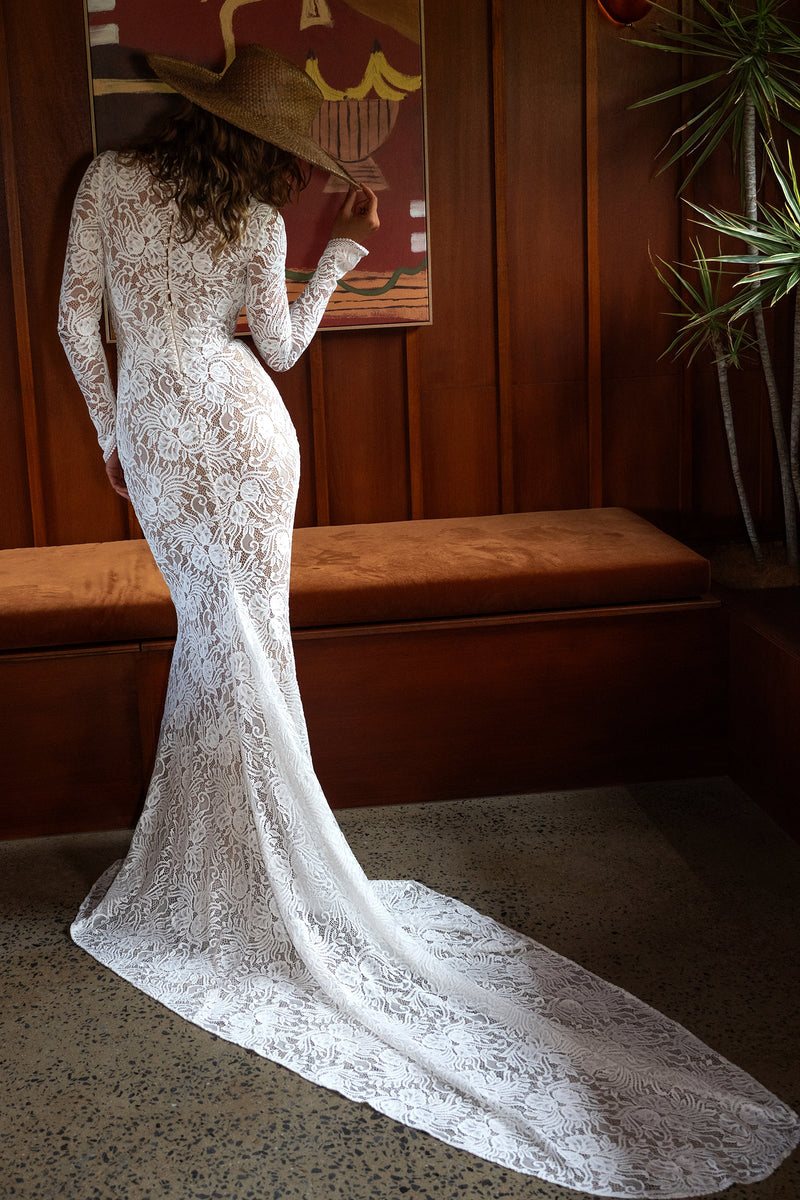 Lace Wedding Dress White M Baya by Grace Loves Lace