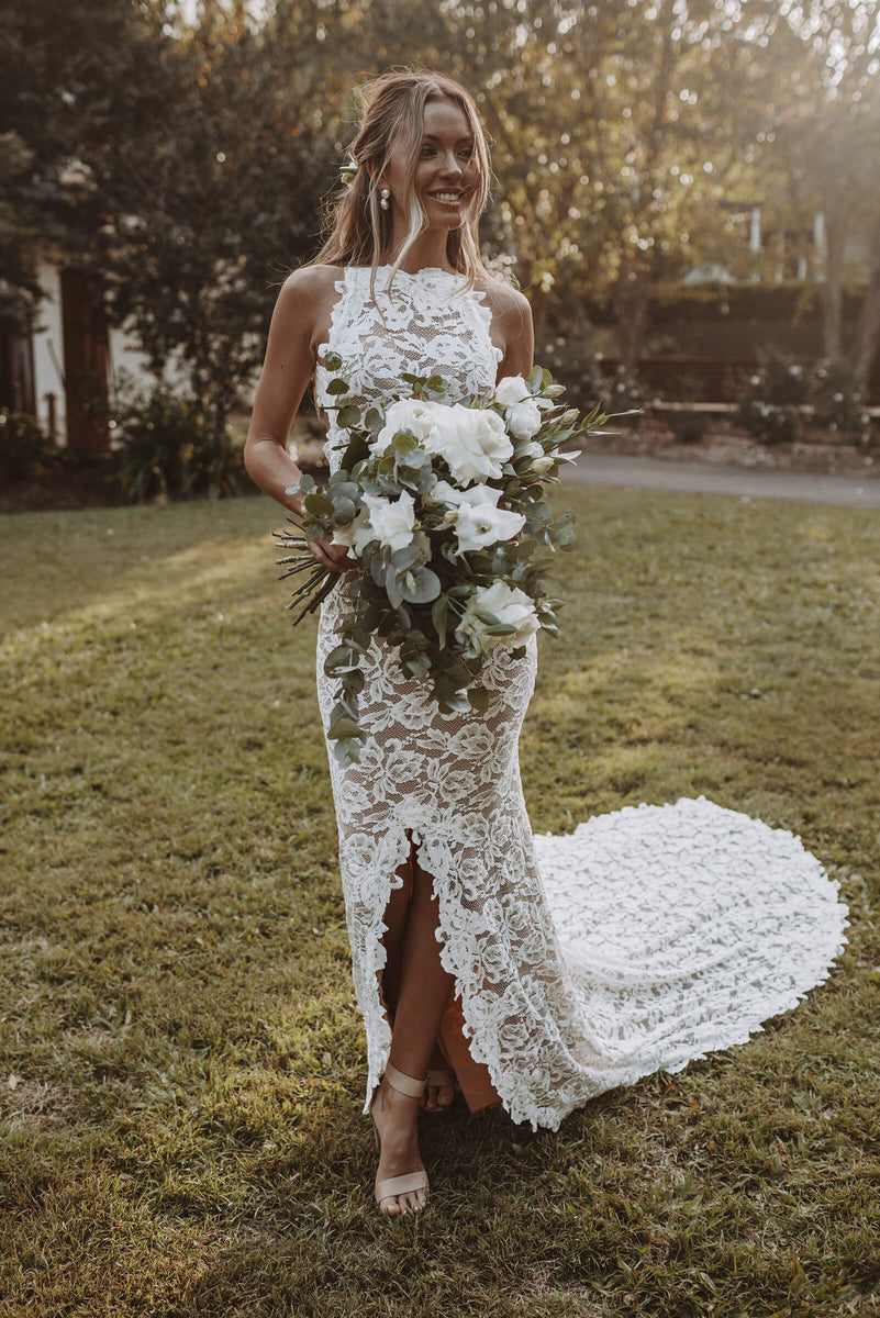 Alexandra Rose Gown | Lace Wedding Dress | Ready to Wear