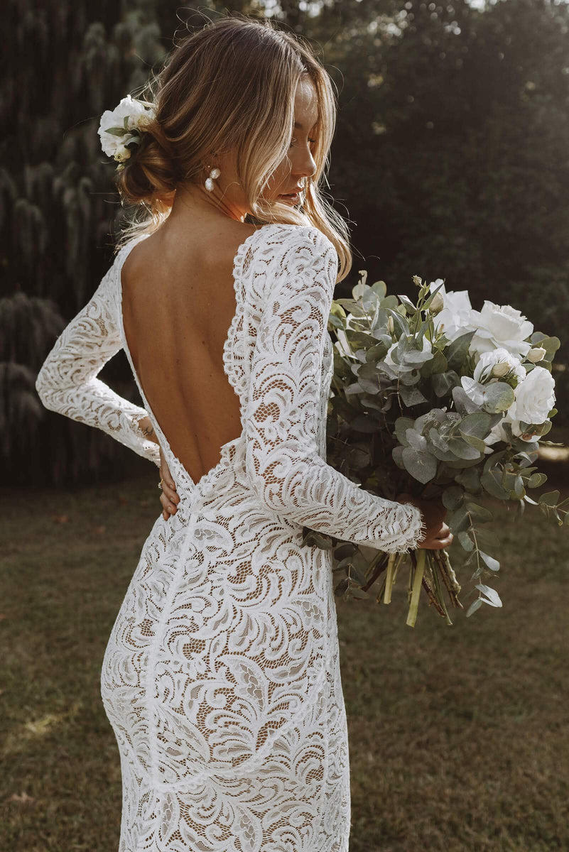 Backless Wedding Dress Trends To Inspire Brides  Wedding dresses lace,  Fitted wedding dress, Mermaid dresses