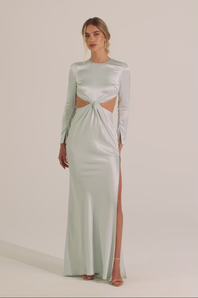 grace loves lace bridesmaid dresses Blake Color:Asphalt grey color_beige Midnight Blue Satin Strapless A deep plunge neckline