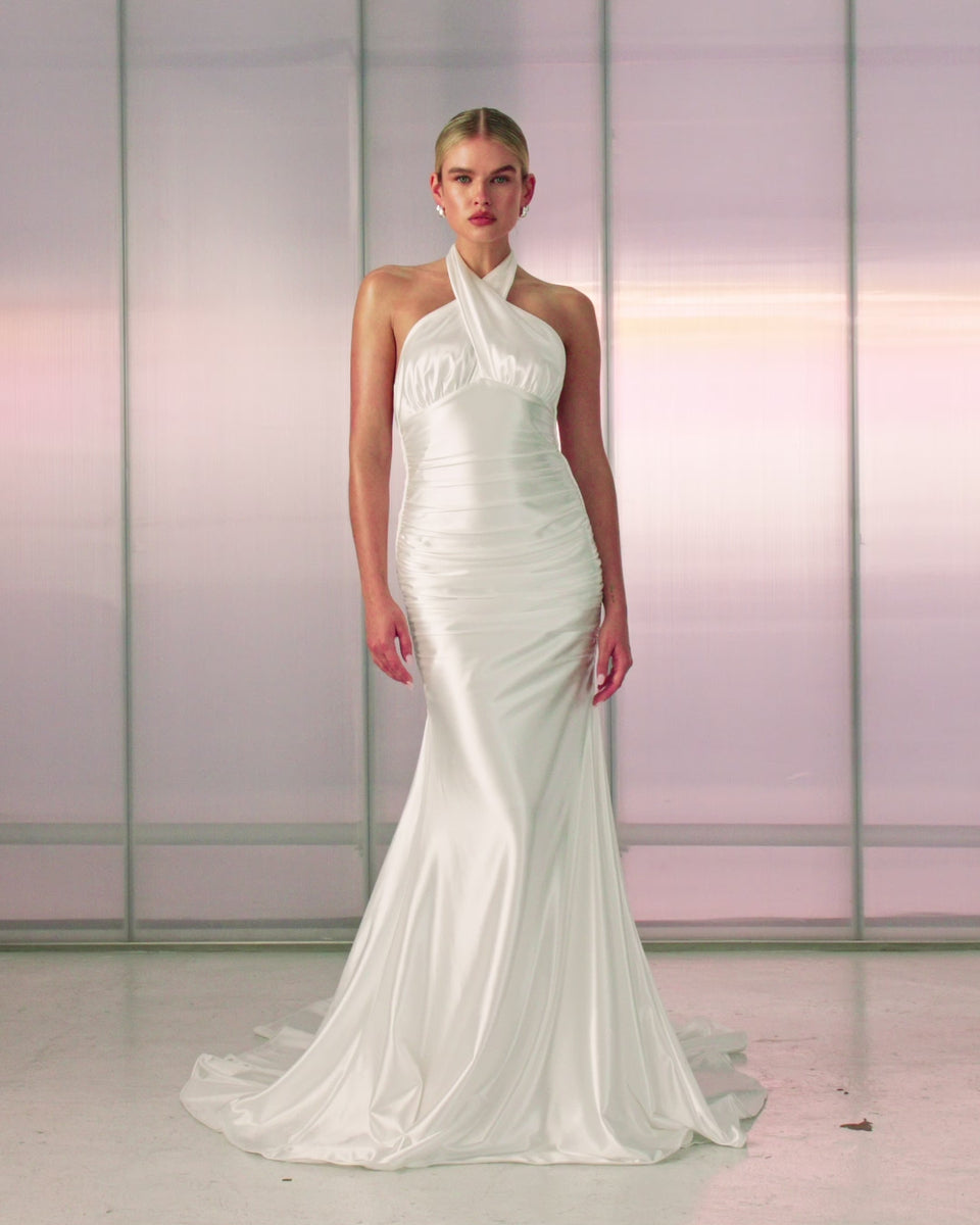 Mavi | High Neck Wedding Dress