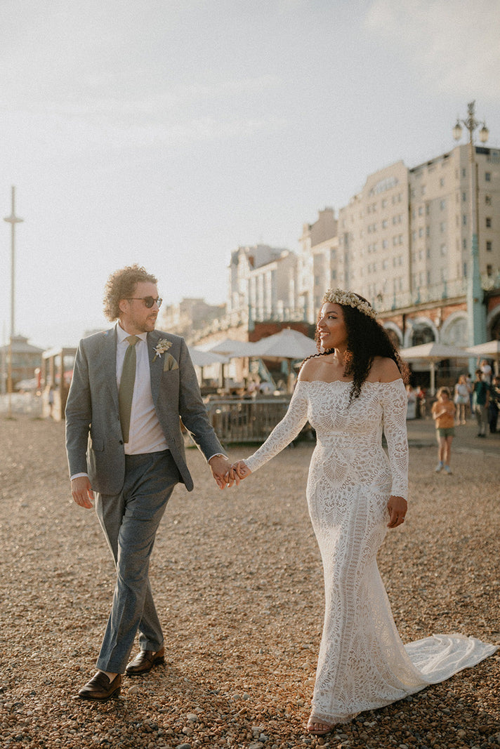 grace loves lace nathalia dress Dylan and Catherine in the Nathalia Gown Grace Loves Lace US