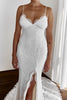 Sofia gown in Ivory lace and Chai lining