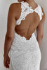 Back of Alexandra White lace and white lining