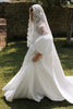 Mantilla Veil with Wedding Dress