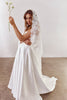 Mantilla Veil with Wedding Dress