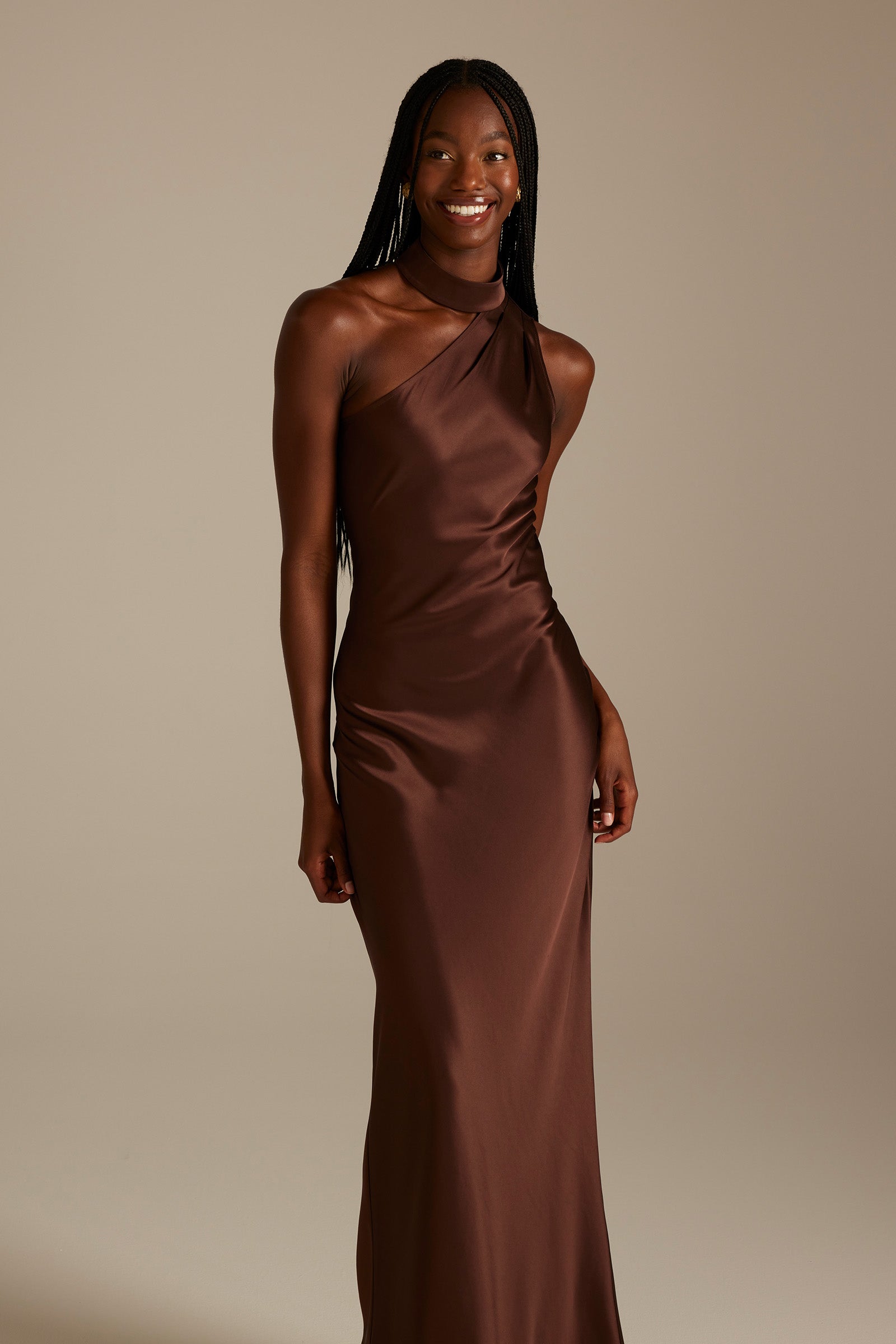 espresso brown dress Rena Ruffle Mesh Mini in Wear it on repeat and make it your go Espresso Bridesmaid Dress Chiffon Size