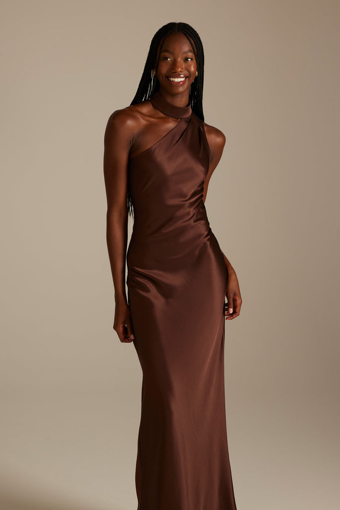ワンピース bocheron Grace Satin Long Dress Billie | One Shoulder Maxi Dress – Grace Loves Lace US