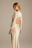 Blake Long Sleeve Champagne Bridesmaid Dress_XS_