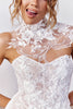 Lace Bridal Neckpiece that is embellished