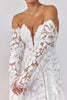 Strapless lace wedding dress with long sleeves_L_