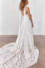 Lace wedding dress with a necktie_XS_