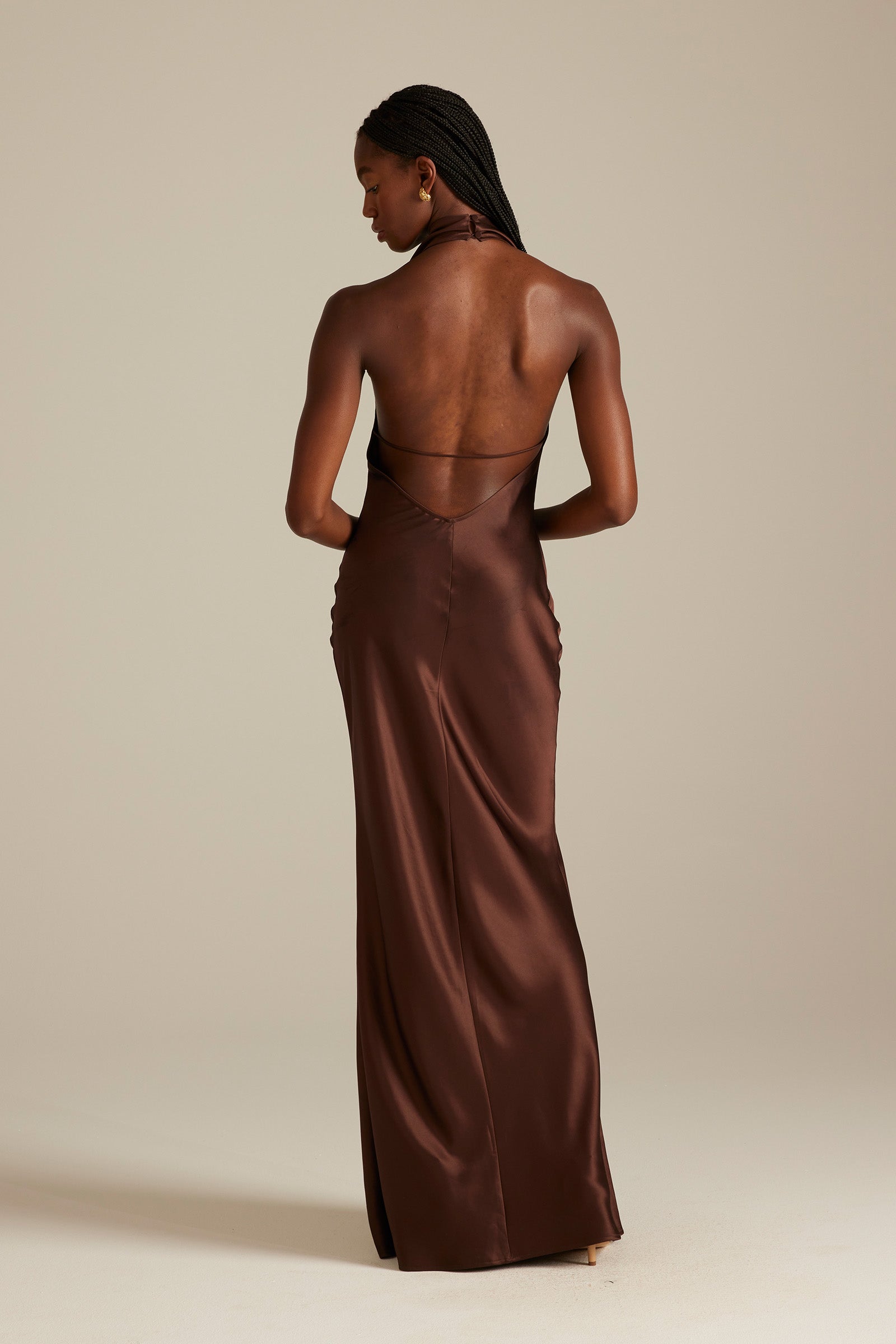 Satin Bridesmaid Dress Prom Dress Brown XXL Dillon Espresso by Grace Loves Lace Satin Bridesmaid Dress Prom Dress Brown XXL Dillon Espresso by Grace Loves Lace