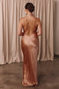 Halter neck rose gold bridesmaid dress_L_