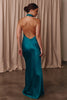 Teal halter neck bridesmaid dress_L_