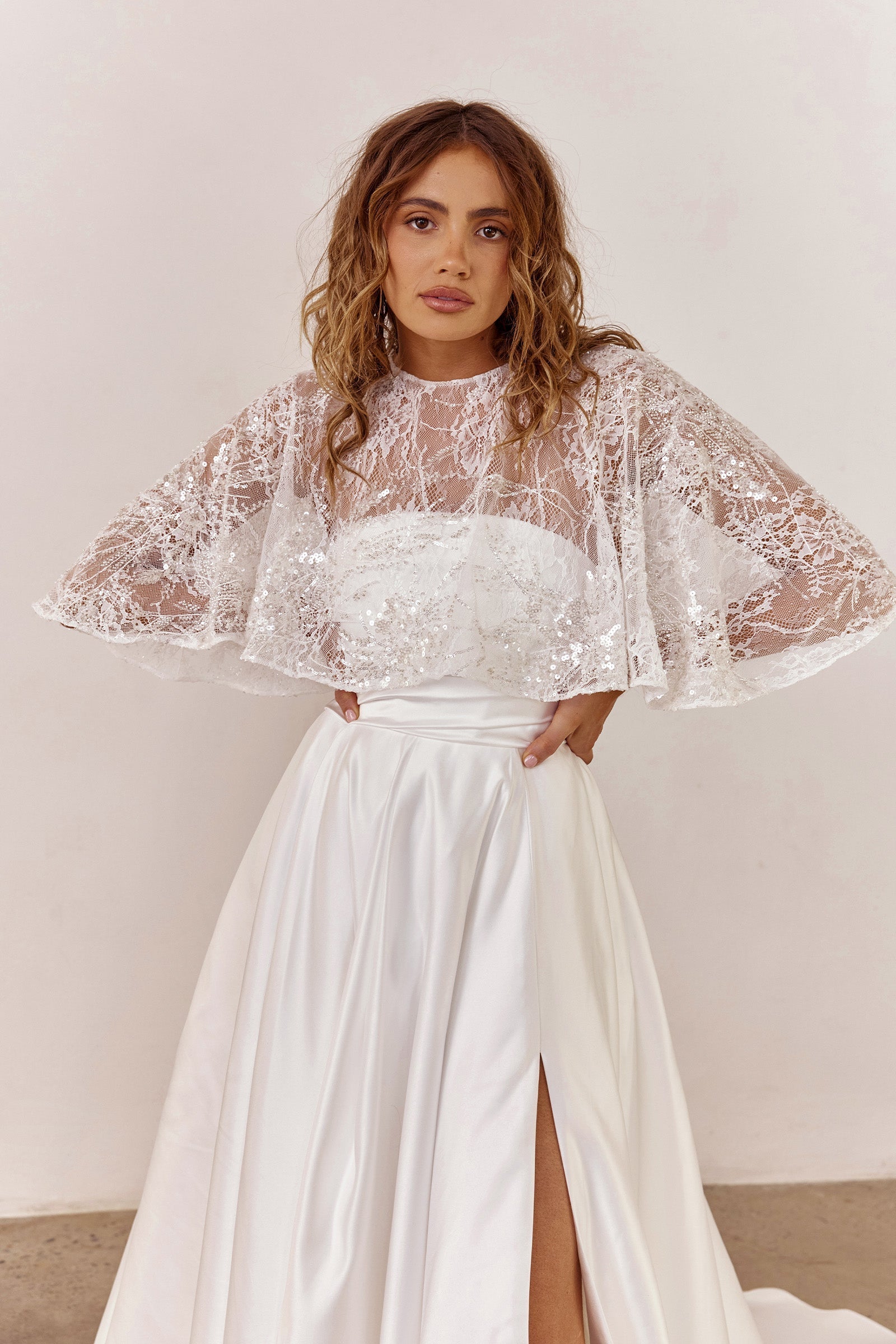 Bridal Cape Embellished Lace ONE SIZE Ezra Cape by Grace Loves Lace Bridal Cape Embellished Lace ONE SIZE Ezra Cape by Grace Loves Lace