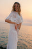 Beaded Sparkly Wedding Shawl with sheer lace skirt
