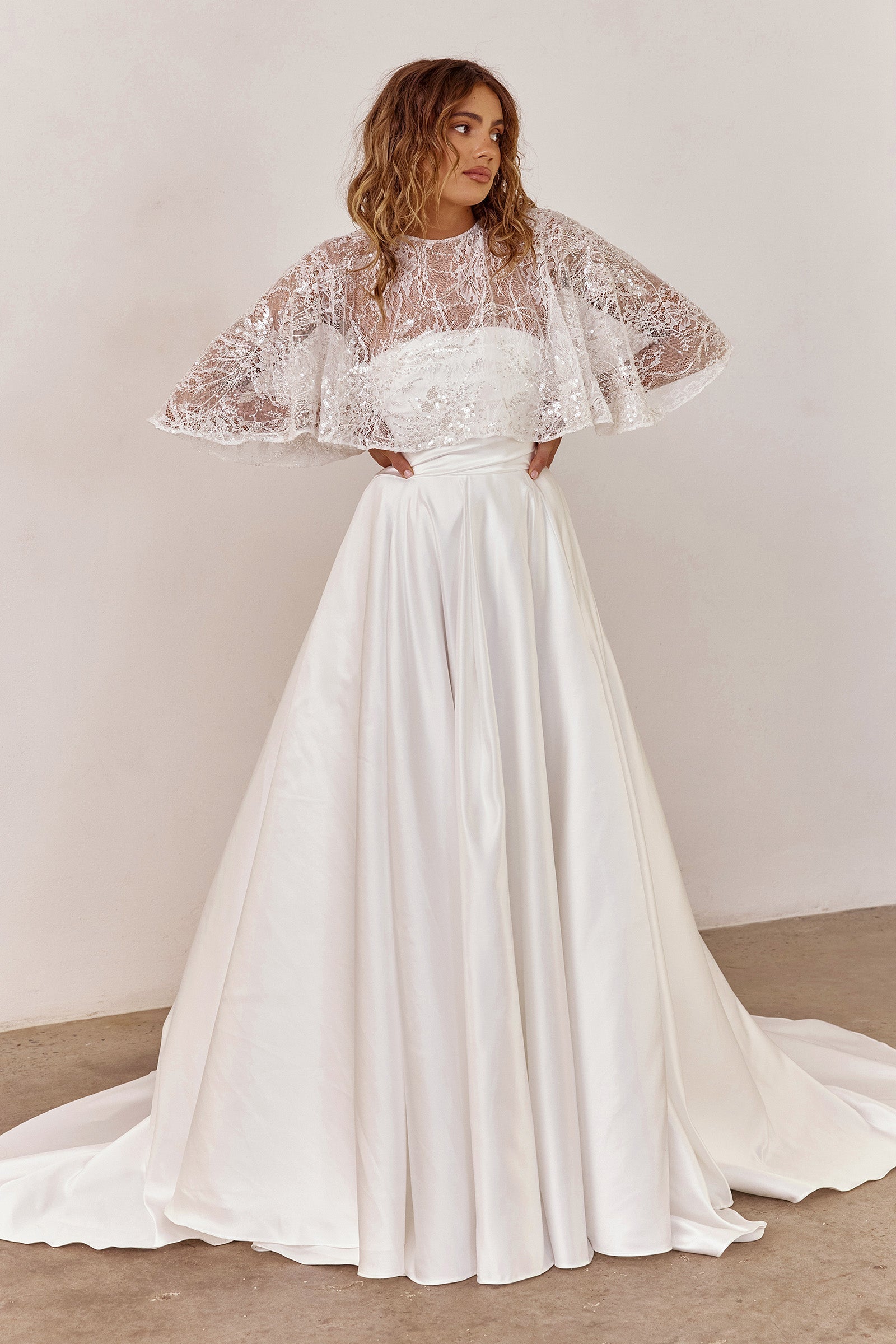 Bridal Cape Embellished Lace ONE SIZE Ezra Cape by Grace Loves Lace Bridal Cape Embellished Lace ONE SIZE Ezra Cape by Grace Loves Lace
