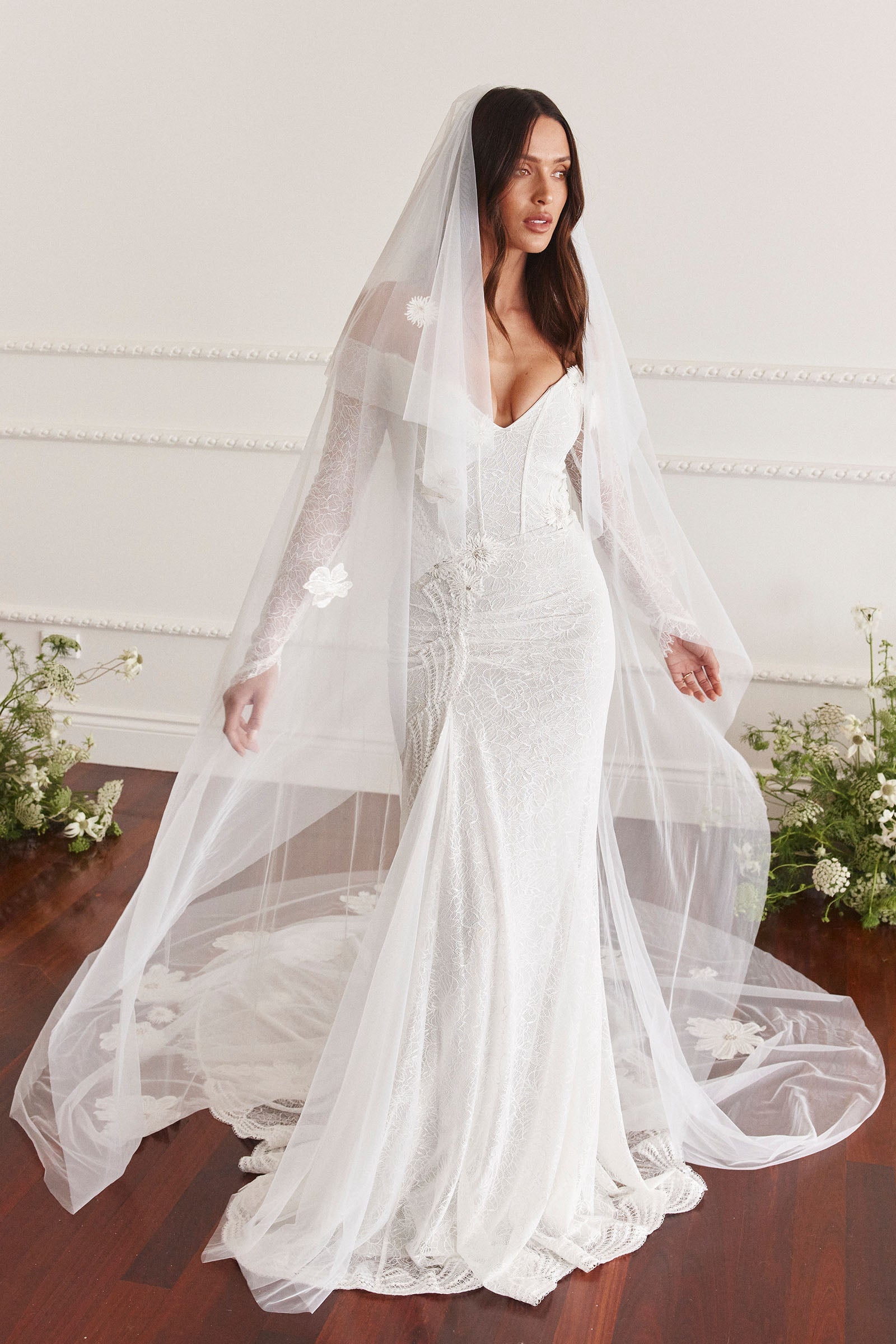 grace loves lace long sleeve dress Lace Wedding Dress White M Baya by Grace Loves Lace