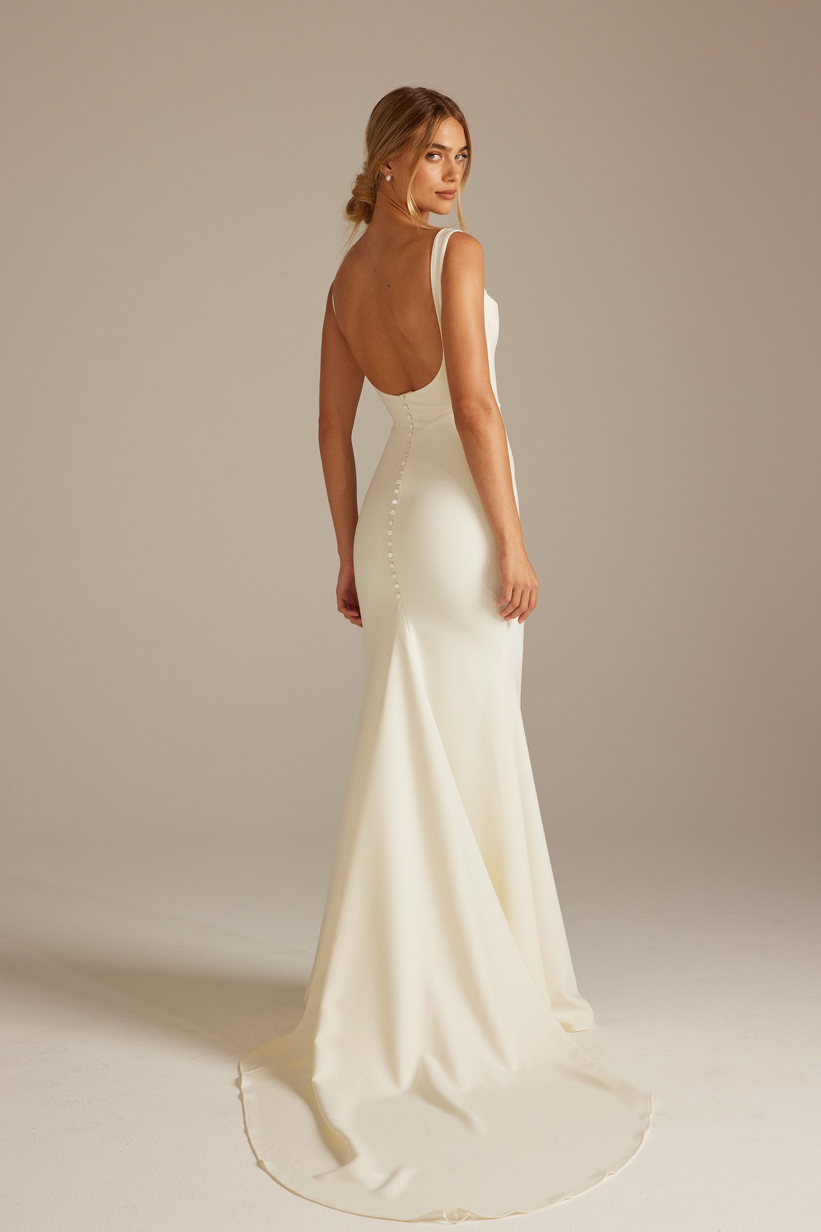 Grace | Crepe Fit & Flare Wedding Dress XL Grace | Crepe Fit & Flare Wedding Dress XL