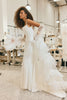 Woman wearing a wedding dress in our design house