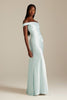 Kai Off the Shoulder Blue Bridesmaids Dress_XS_
