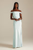 Kai Off the Shoulder Blue Bridesmaids Dress_XS_