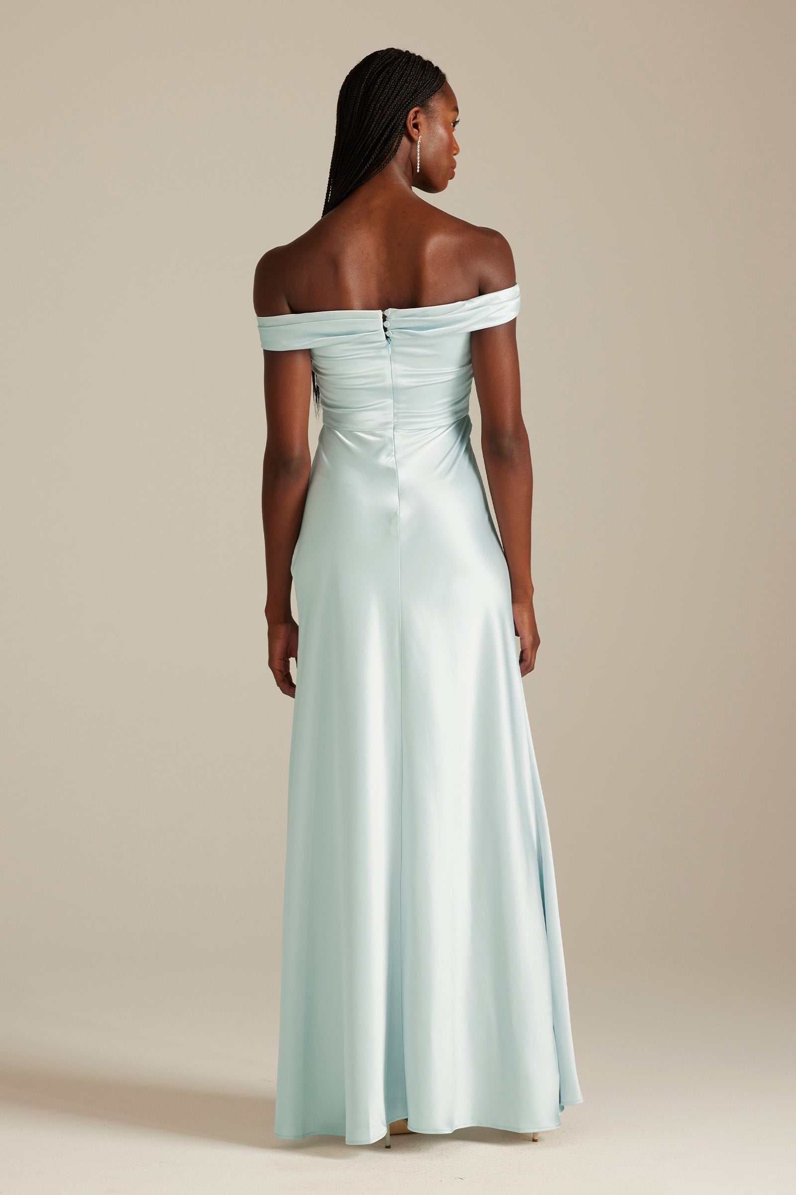 Kai Off the Shoulder Blue Bridesmaids Dress_XS_