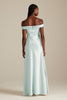 Kai Off the Shoulder Blue Bridesmaids Dress_XS_