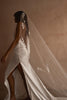 Model in Pierlot veil and Goldie gown