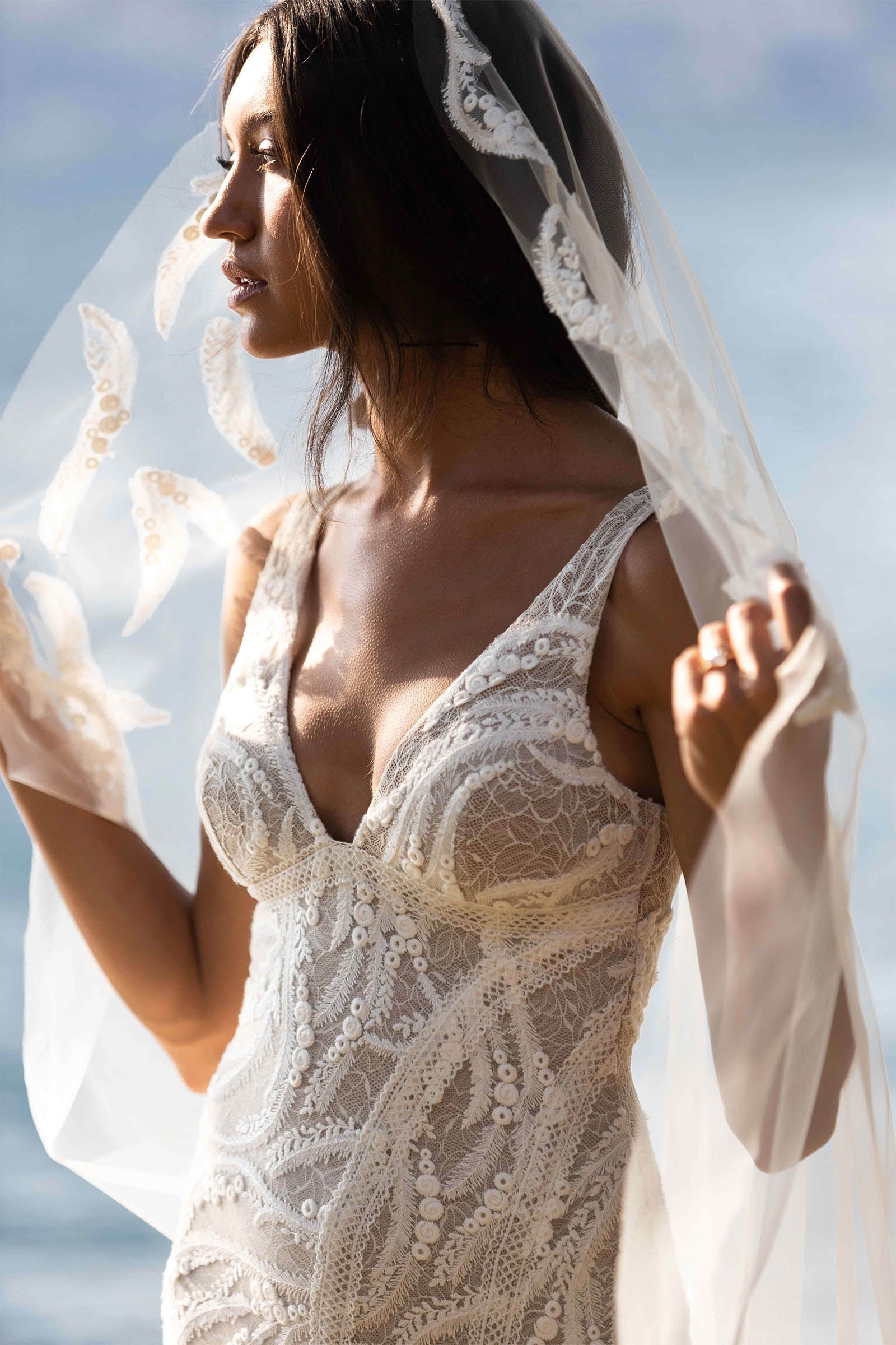 Lace Veil  Wedding Dresses, Veils, and Capes - Grace + Ivory