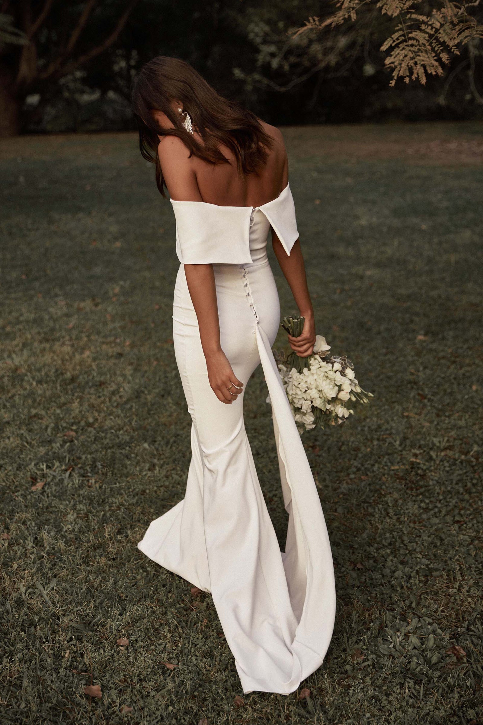 Mila | Off the Shoulder Wedding Dress M Mila | Off the Shoulder Wedding Dress M