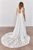 Bridal Neckscarf with lace edge detail and pearl back detail and paired with a lace wedding dress