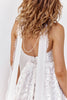 Bridal Neckscarf with lace edge detail and pearl back detail