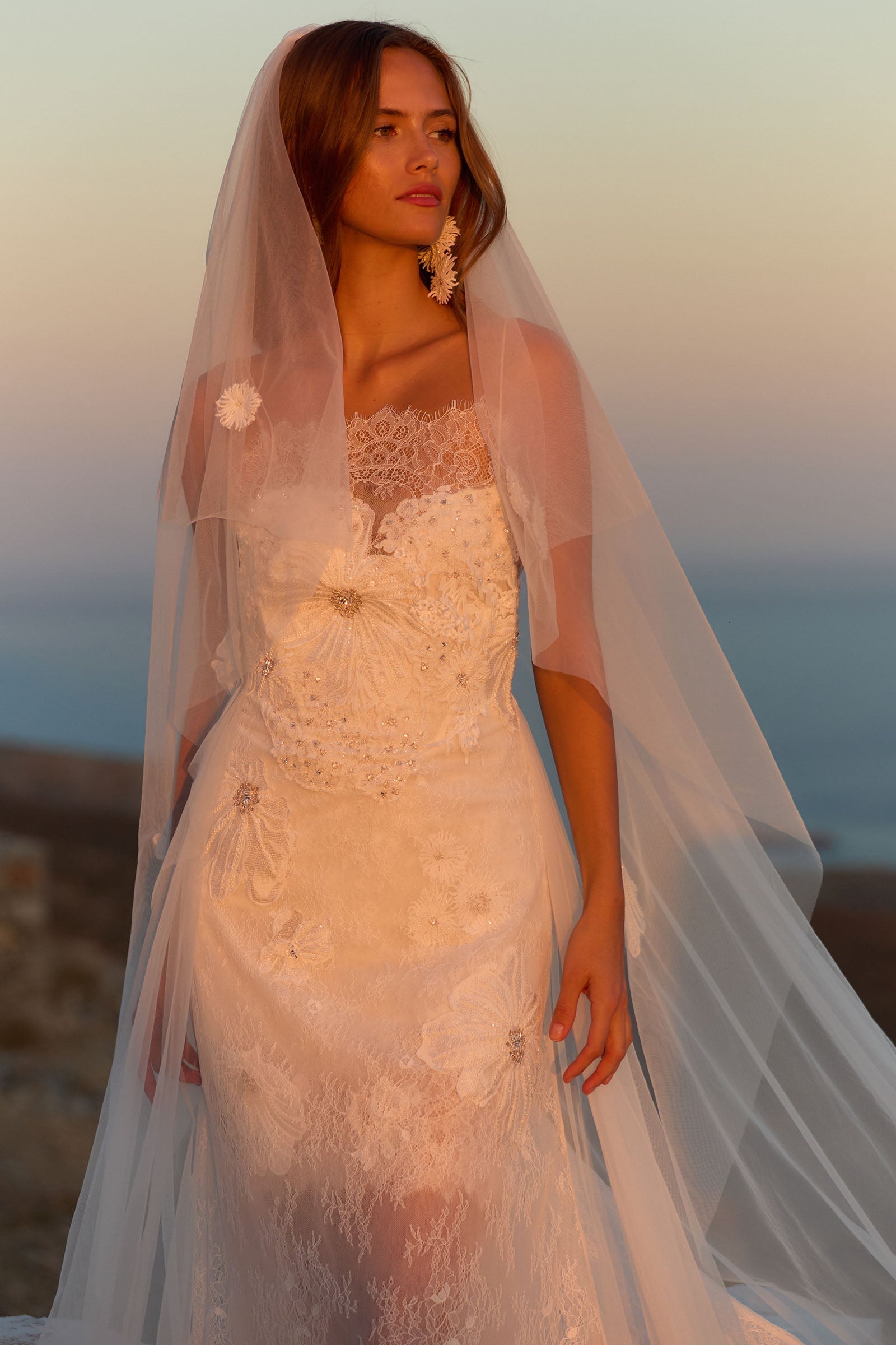 Embroidered Floral Lace Wedding Dress A-Line Ivory S Rosie by Grace Loves Lace