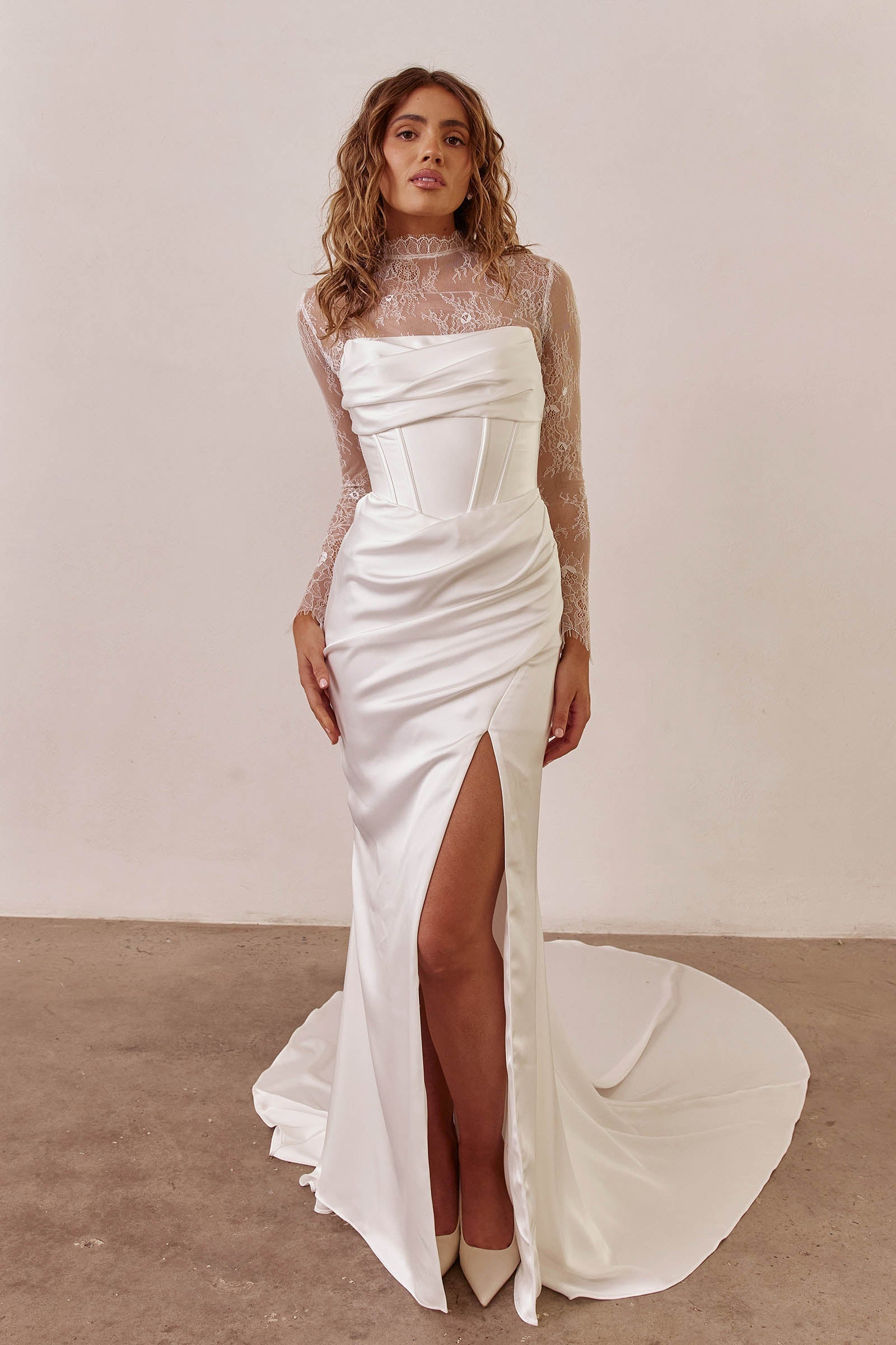 grace loves lace satin dress Ana