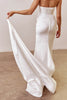 Satin Corset Wedding Dress with bustle_XS_