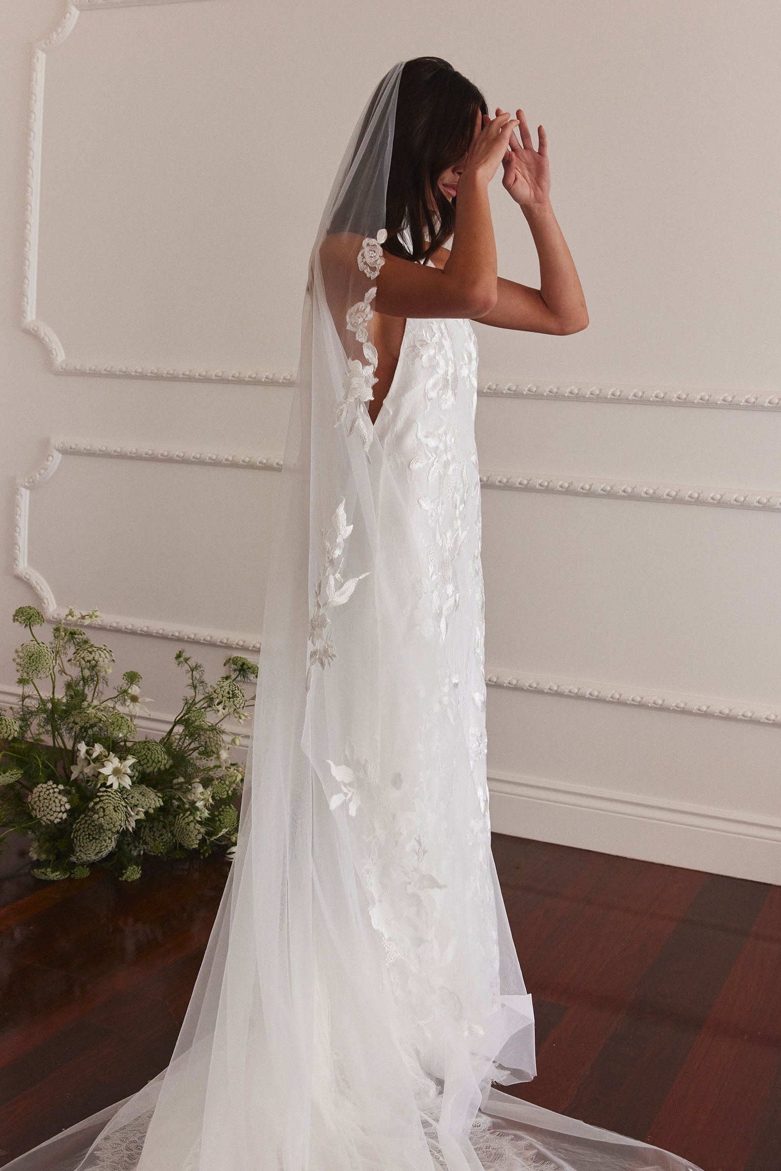 grace loves lace wedding dress Corset White Crepe Fit & Flare Mermaid Boning Made to Order XL James by Book an appointment to discover The One. Grace Loves Lace Wedding Gown