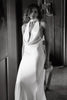 Cowl neck satin wedding dress_XS_