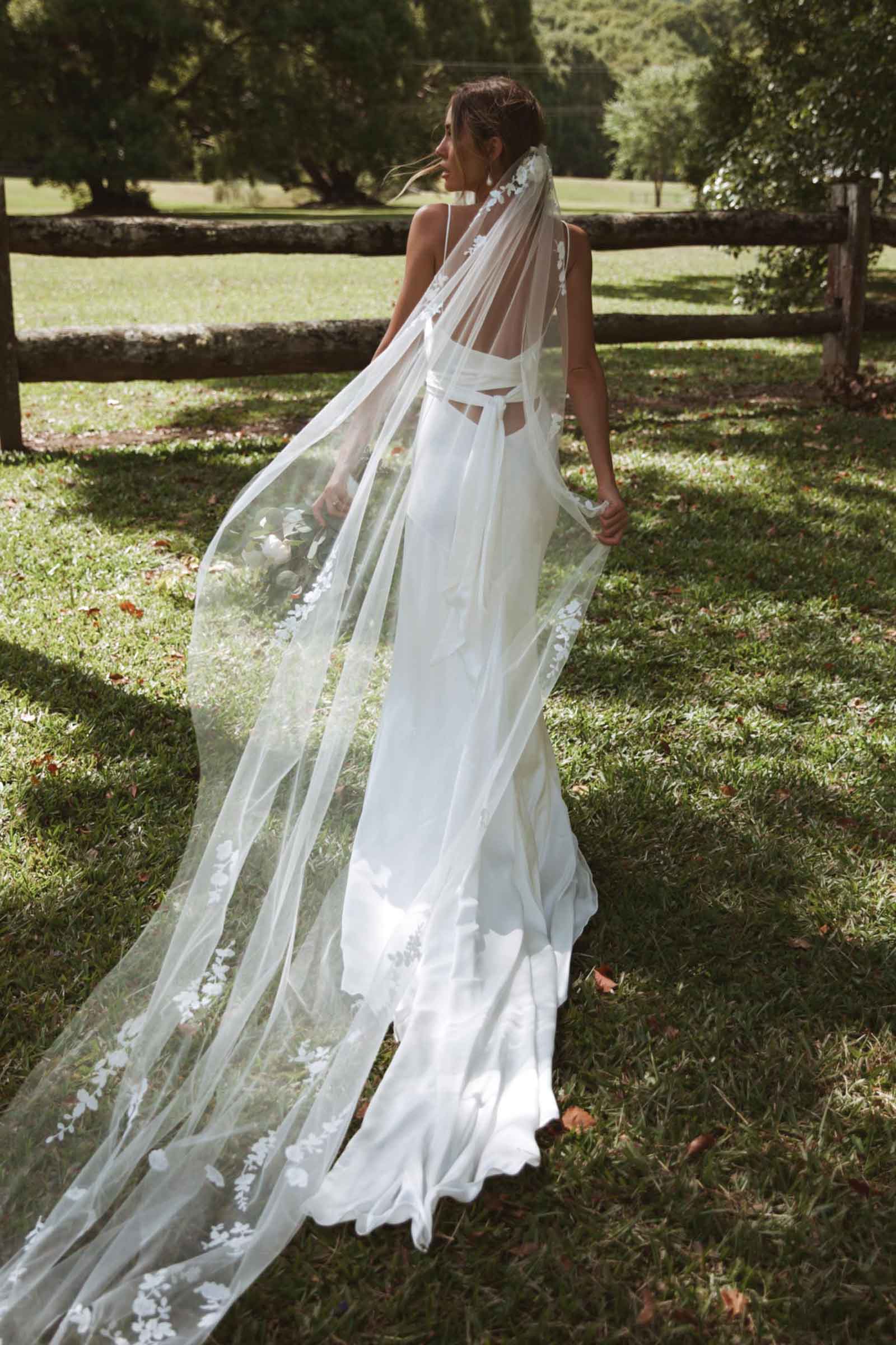 Lipsy lace with embellished maxi bridal dress, Ivory