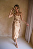 Model wearing Classic Slip in Gold