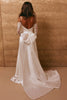 A-line Satin Wedding Dress with bow_XS_