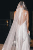 Bride in Goldie gown and Pierlot Veil