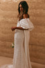 Puff Sleeve Satin Bridal Cape