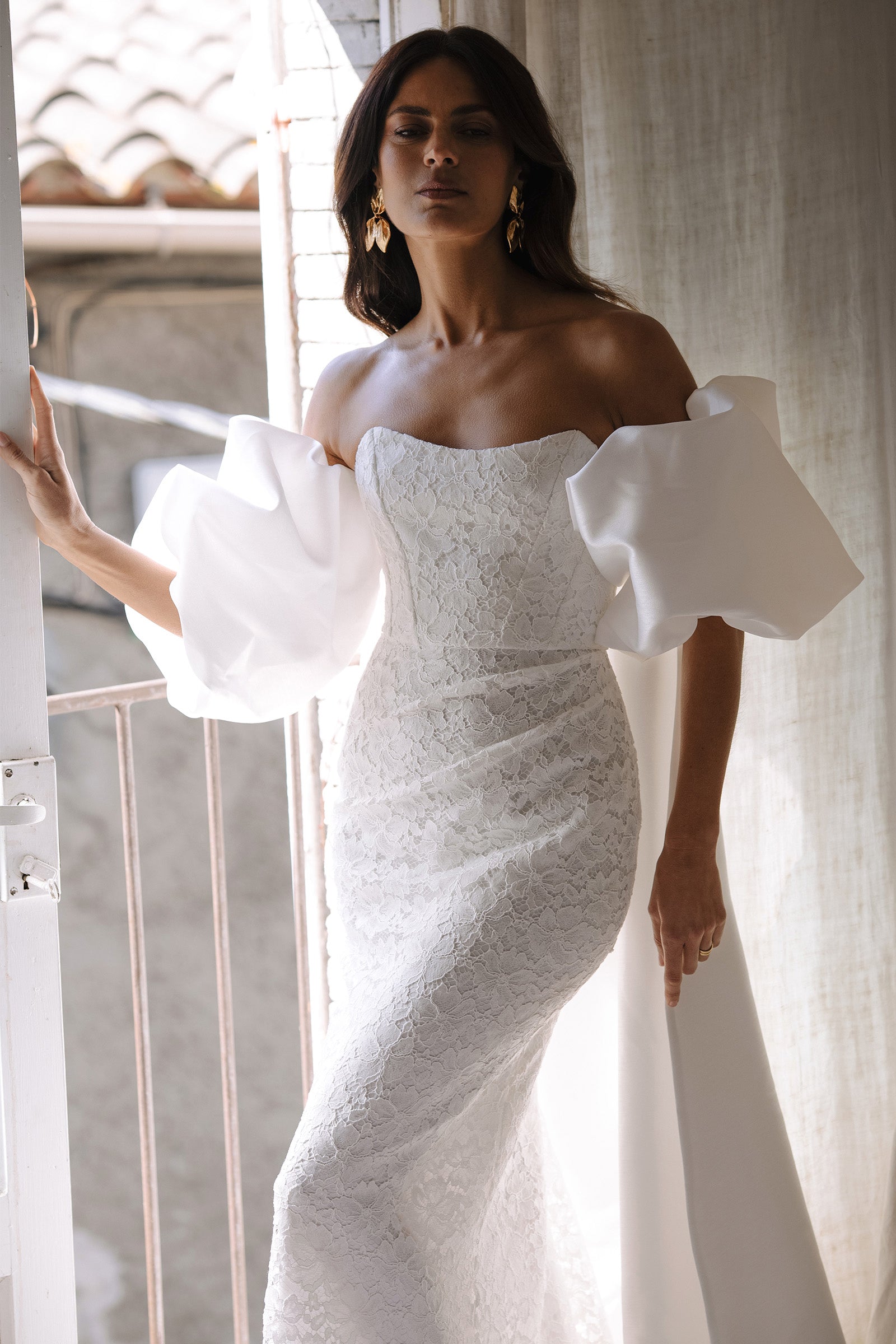 Bridal Cape Ivory Satin XS-M Leila Cape by Grace Loves Lace Bridal Cape Ivory Satin XS-M Leila Cape by Grace Loves Lace