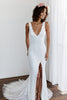 Grace Loves Lace Lumi lace gown with front split