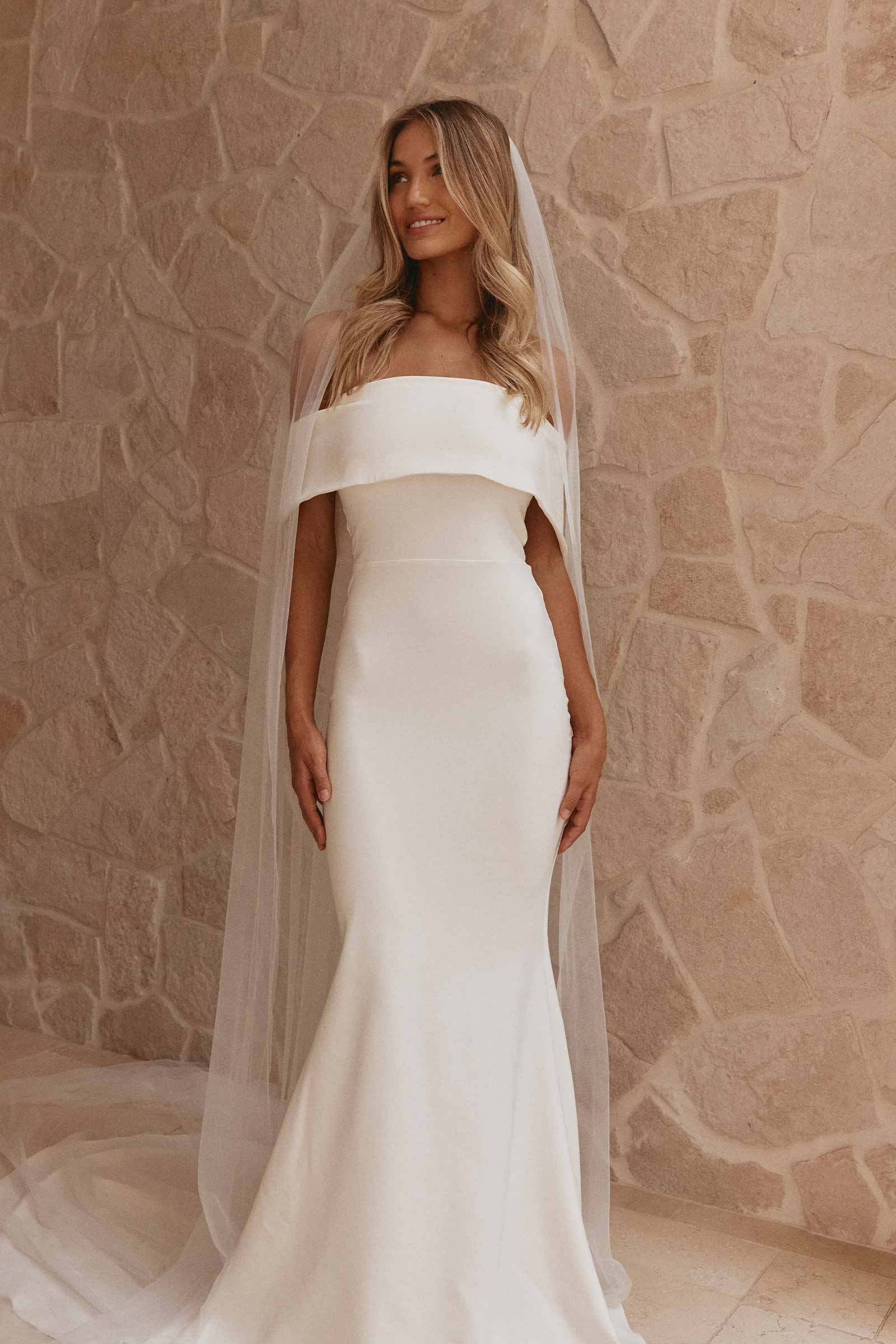 Mila | Off the Shoulder Wedding Dress M Mila | Off the Shoulder Wedding Dress M