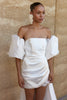 strapless short wedding dress_XS_